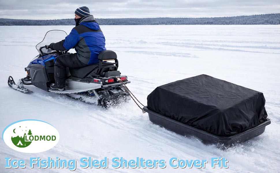 Winter Sled Travel Cover Jet Ice Fishing shelter hunting Camping organizer gear