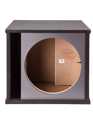 Image 2 Single 15″ Slot Vented Paintable Baffle Stereo Sub Box Enclosure