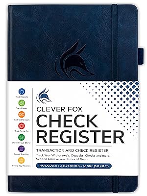 Clever Fox personal checkbook registers