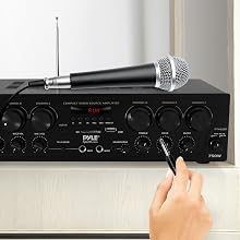 Bluetooth Home Audio Amplifier System - Upgraded 6 Channel 750 Watt Wireless Home Audio Sound Power