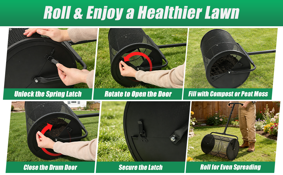 compost spreader for lawn