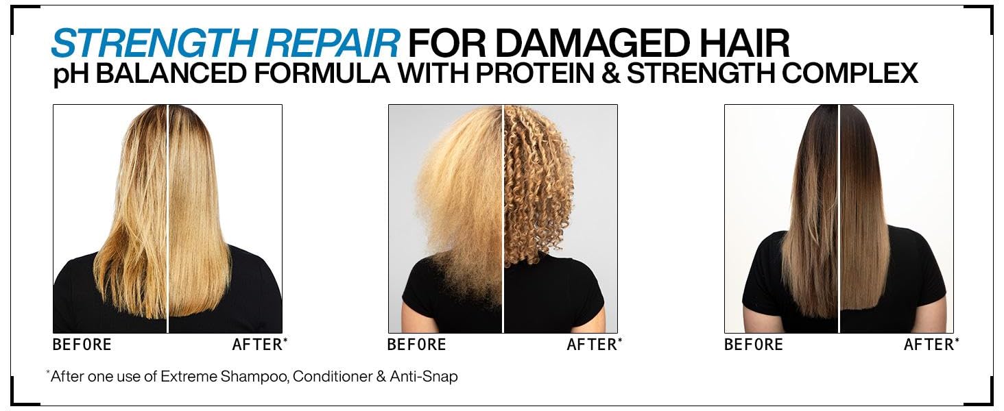 redken extreme shampoo conditioner breakage weak hair protein ph balanced damaged