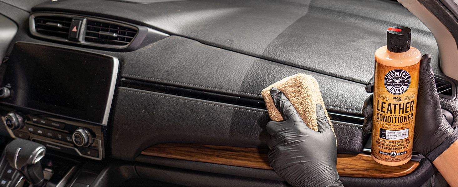 Restore and protect faux leather, vinyl, and real leather with a safe cleaner and conditioner.