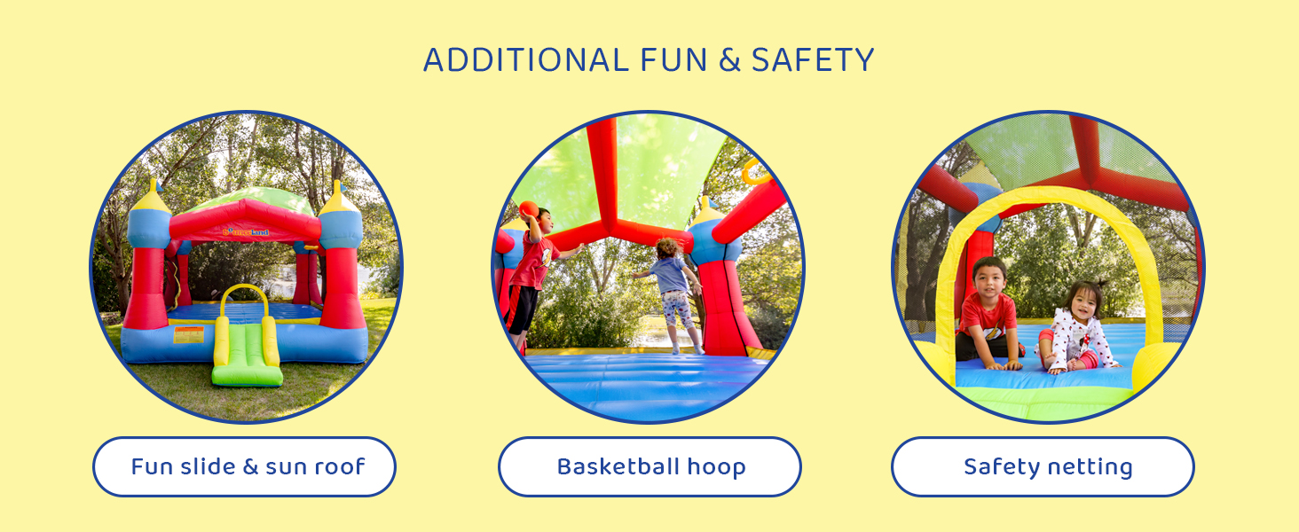 bounceland party castle bounce house features