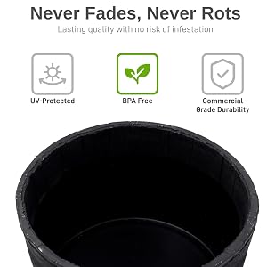 black whiskey barrel planter