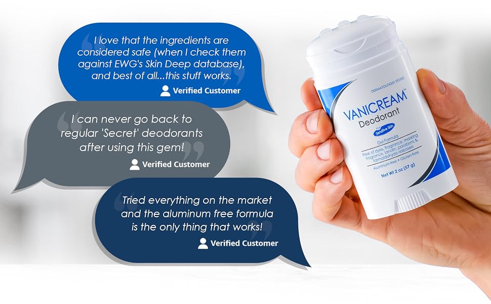 Vanicream deodorant formulated with safe ingredients, aluminum free and odor protection all day.