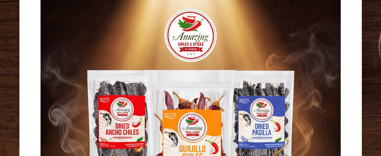 ancho, guajillo, pasilla chile