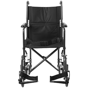 Front view of McKesson Lightweight Transport Wheelchair