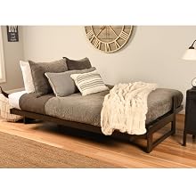 bed, bedroom, futon, sofa, couch, convertible, adjustable, full, full-size, kids, lounge, brown,