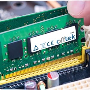Offtek desktop memory being installed into desktop close up