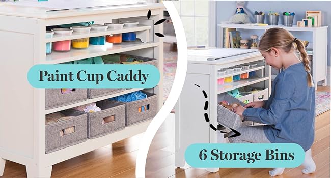 Includes Paint Cup Caddy And 6 Storage Bins