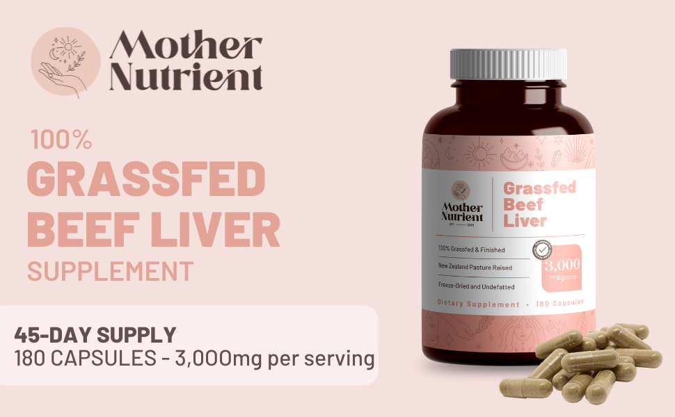 grassfed beef liver capsules organic grass fed supps supplement vital proteins minerals vitamins