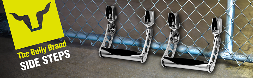 Bully,side step,truck accessories,durable,support,anti-slip,easy to install,rugged,customizable,pair
