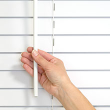 Flat Slat Tilt Wand White