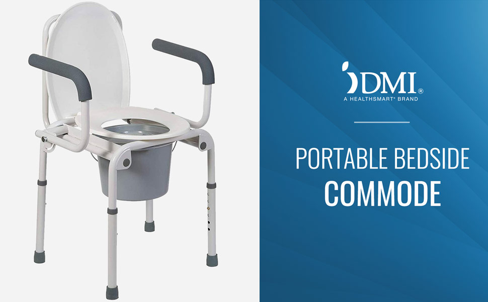 DMI Portable Bedside Toilet Commode