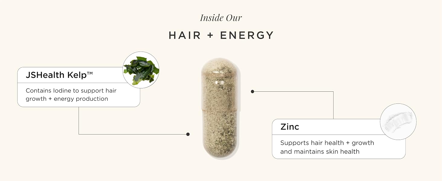 Hair + Energy ingredients