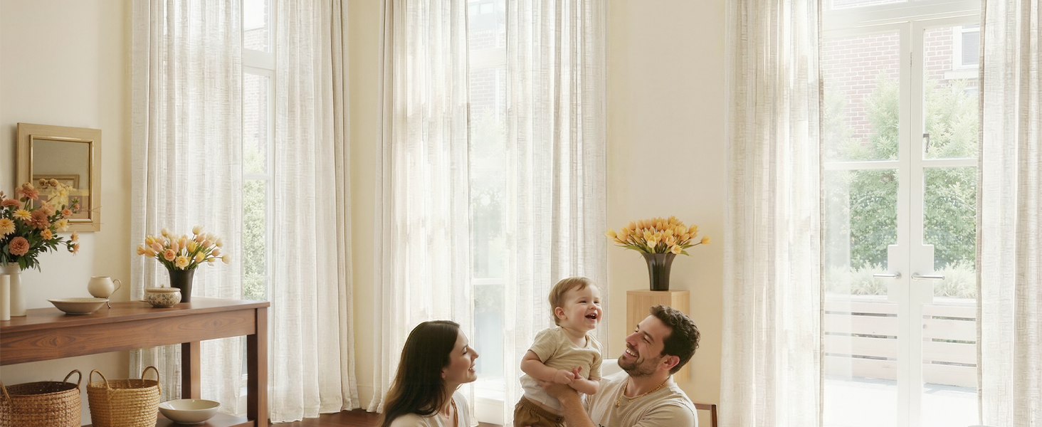 linen curtains