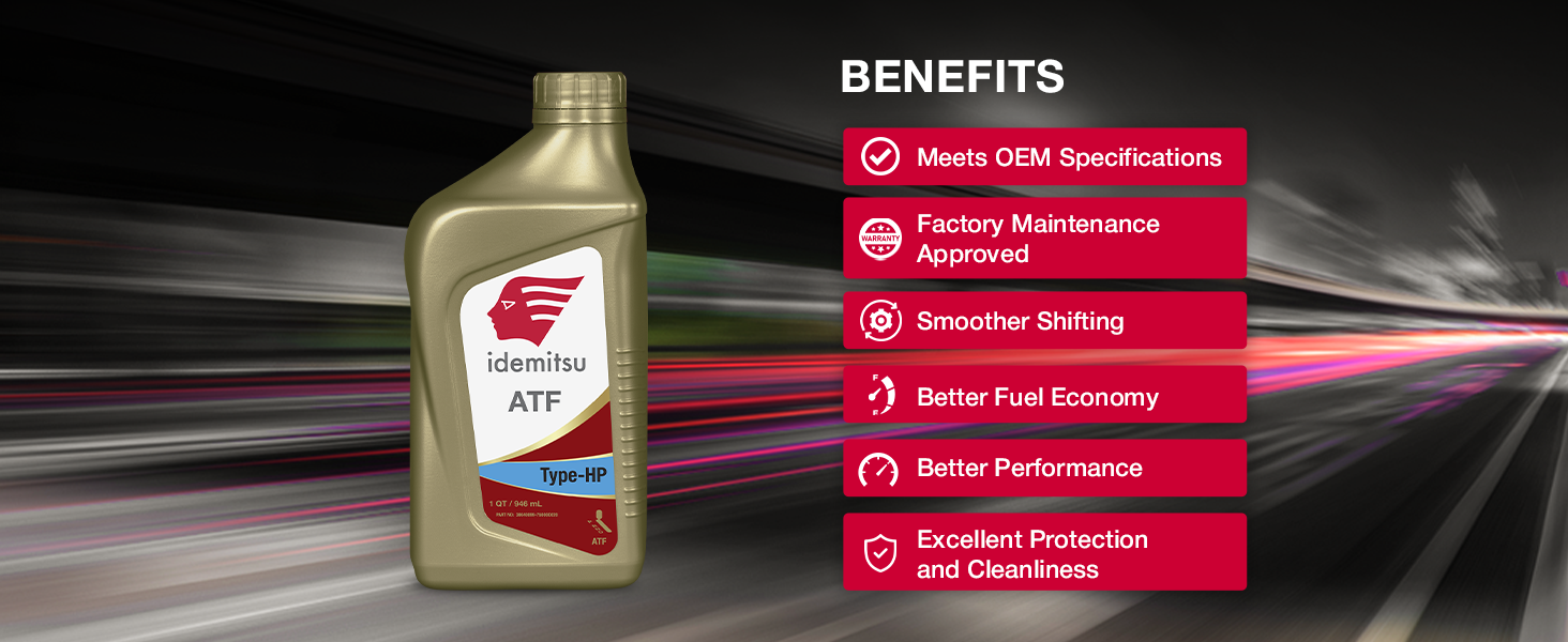 Idemitsu ATF Type HP Automatic Transmission Fluid for Subaru (1 Quart)
