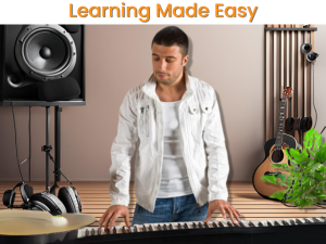 Learn Piano Easy Keyboard Features Tempo Light Light-up Keys