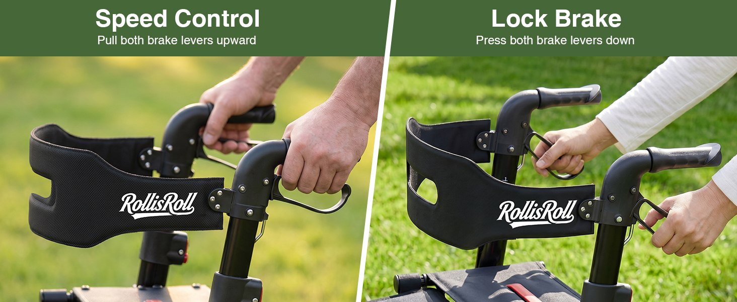 Walkers for Seniors, Rollator Walker with Seat
