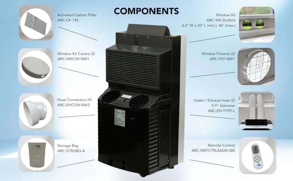 ARC-14S portable air conditioner, portable ac, best portable ac, Quiet portable air conditioner