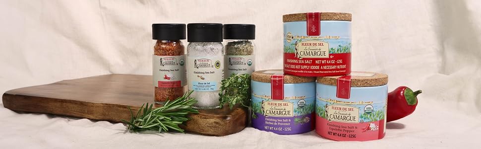 full line of fleur de sel