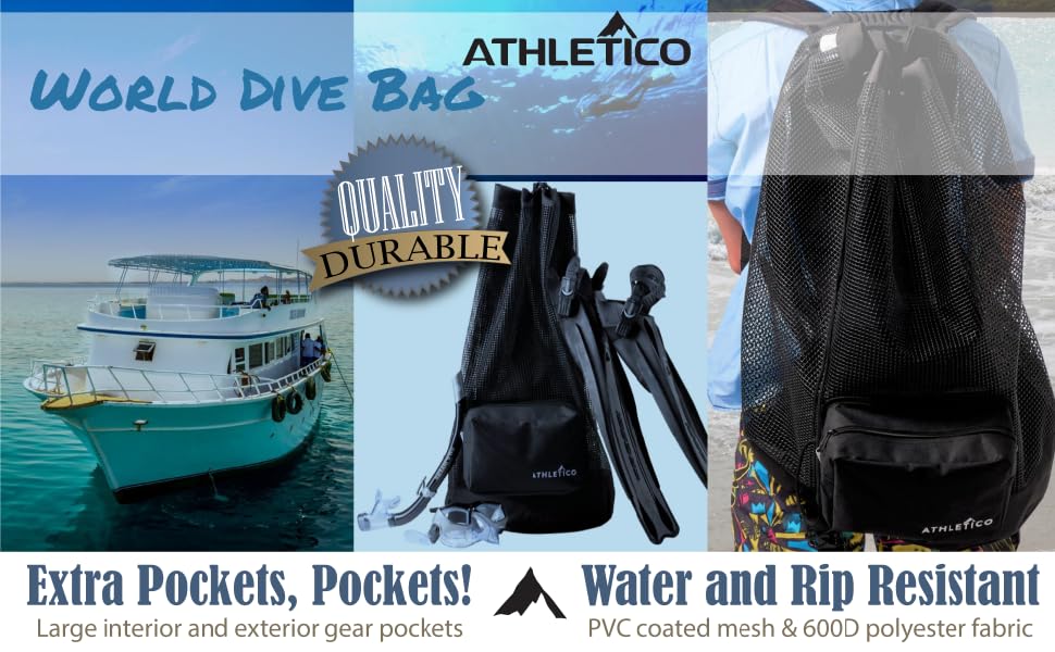 Mesh Dive Backpack Duffel XL Scuba Gear Snorkel Gear
