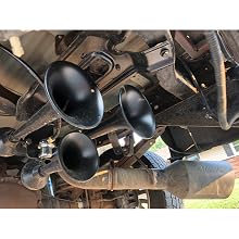 HornBlasters Outlaw Black Train Horn Installed on a 2006 Ford F250