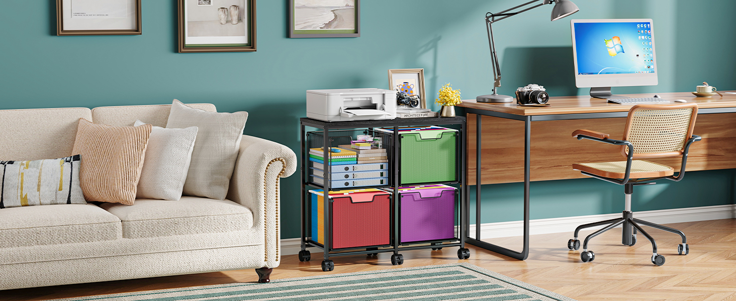 printer stand with drawers