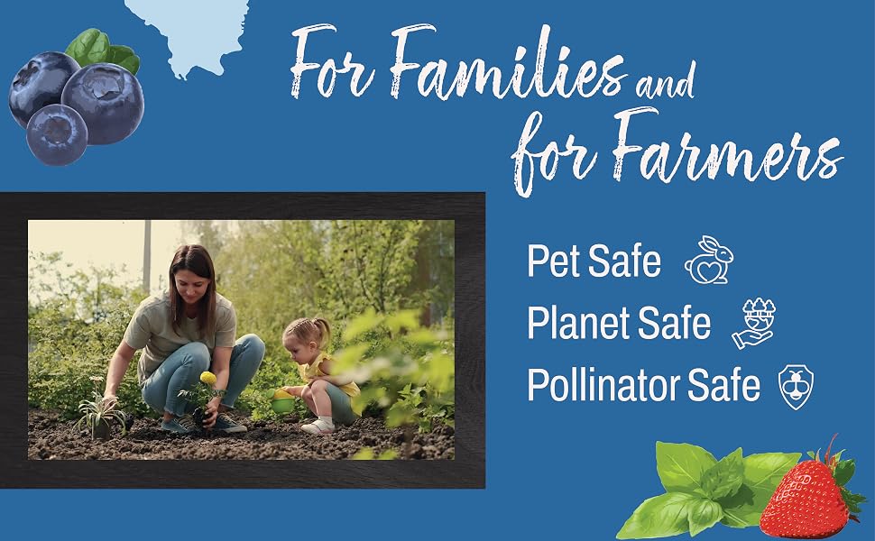 Nice image showing how ENVY Plant Foods is a fertilizer for families and farmers blended in Chicago