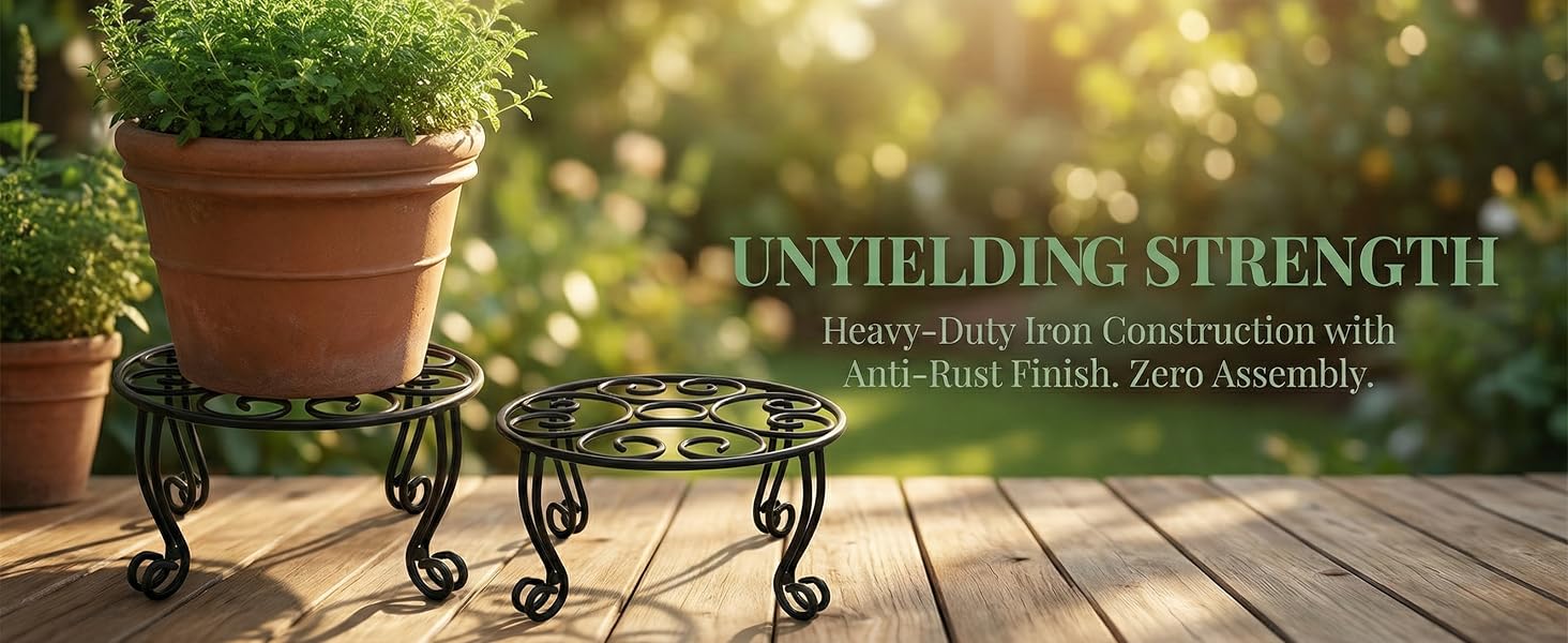2 pack sturdy plant stand indoor