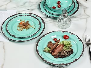 melamine dinnerware set plates and bowls set diashes sets plastic dinnerware set