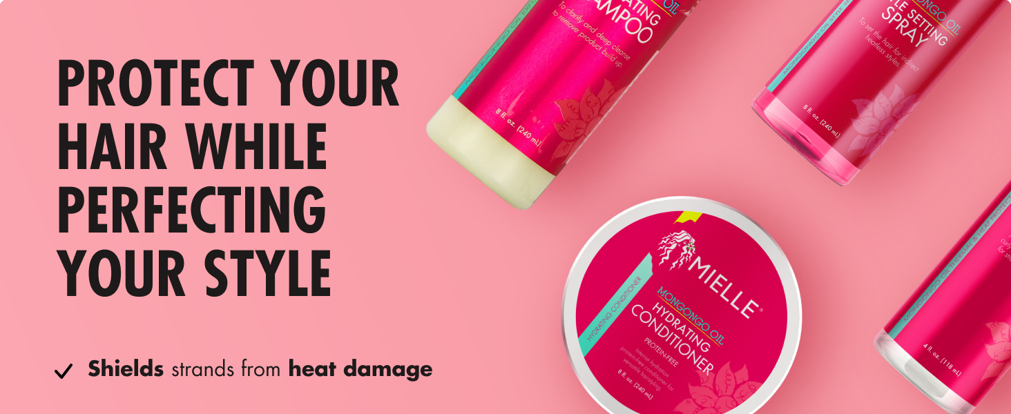 mongongo heat protection hair care products