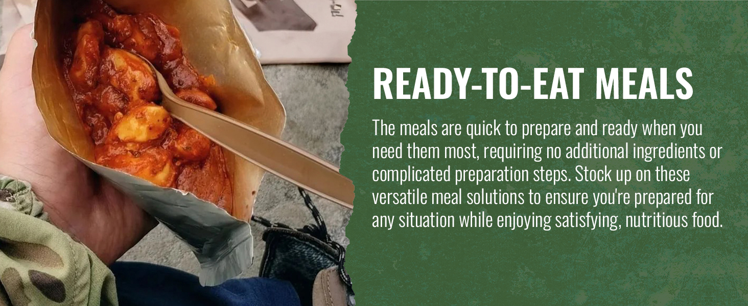 Ready to eat meals nutritious food