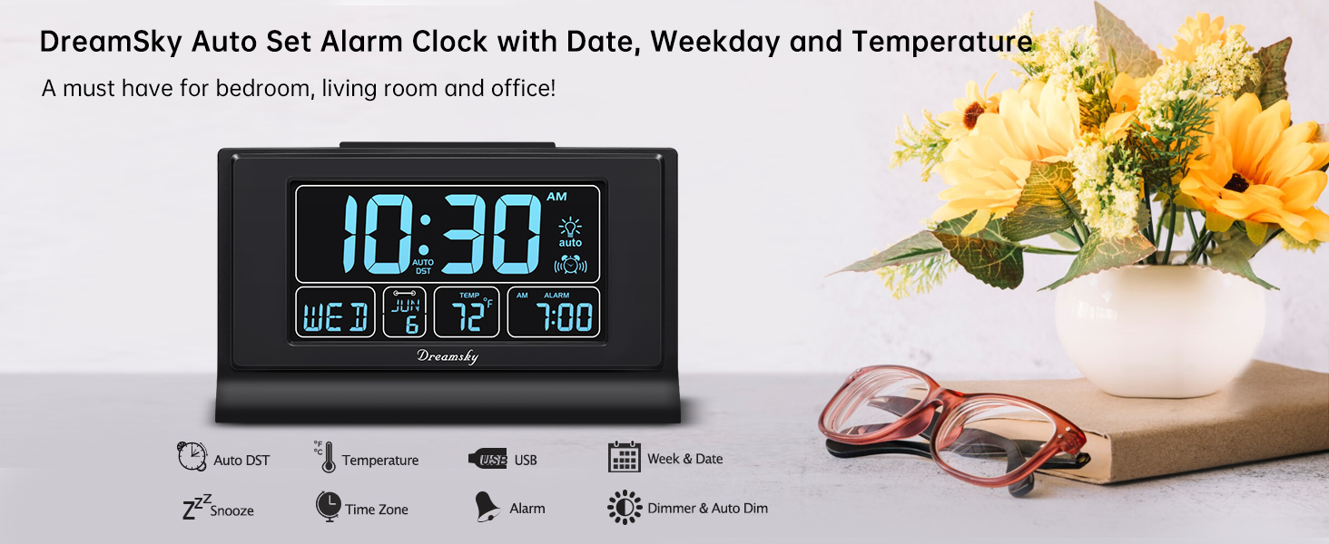 clock for bedroom
