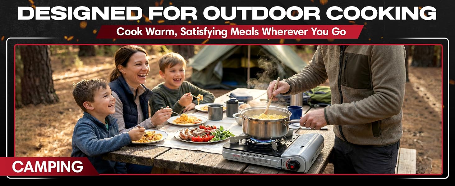 Wind Guard &amp;amp; Electronic Ignition - Portable Cooker &amp;amp; Burner Stove – 90235