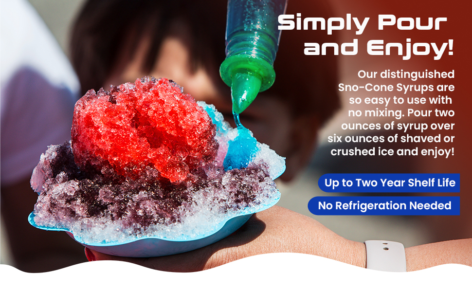 Snow Cone Pure Cane Syrup 12.7oz Twelve Pack