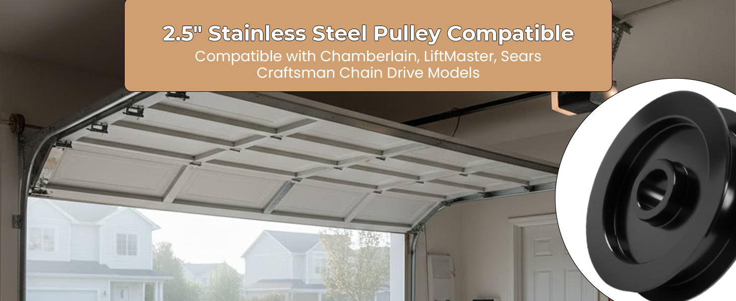 2.5&amp;#34; pulley for garage door openers
