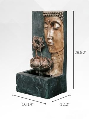 Budda fountain, zen fountain, led fountain