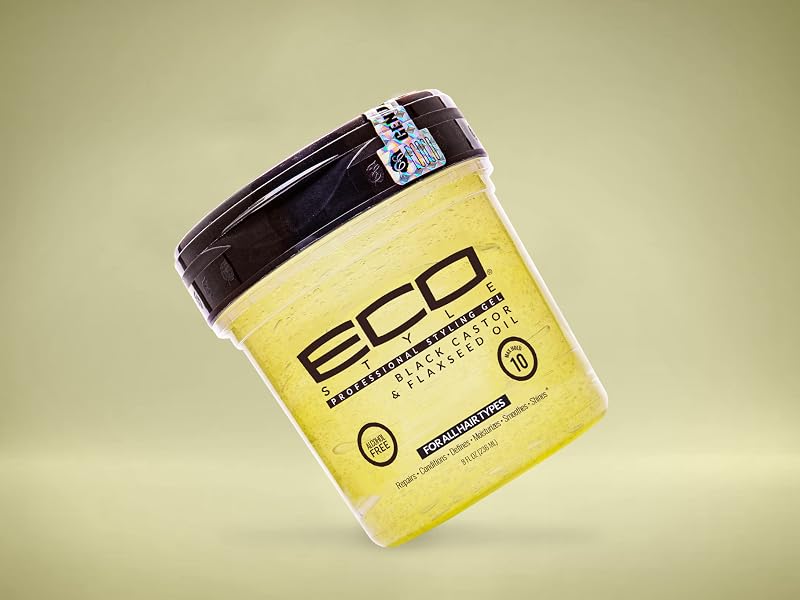 eco style black castor oil gel 8 oz