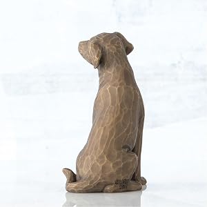 Willow Tree Love my Dog, detail of back.