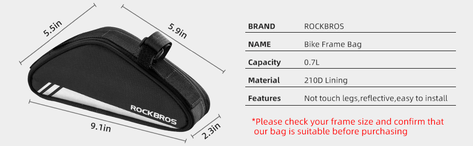 FRAME BIKE BAG