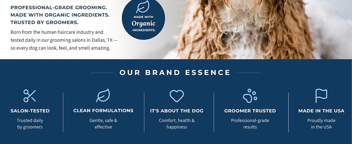 Kibble Pet Professional-Grade Grooming Products made with Organic Ingredients, trusted by groomers