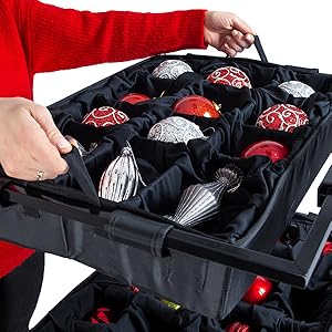 The Telescoping Adjustable Tray Ornament Storage Bag