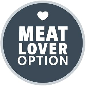 Meat Lover Option icon points to ways to add meat to the recipes, satisfying everyone at the table!