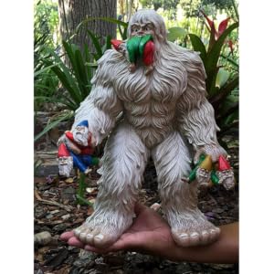 Large Miniature Yeti and Gnomes for The Fairy Garden