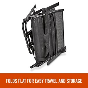 Guide Gear Big Boy Comfort Swivel Hunting Blind Chair with Armrests Folds Flat