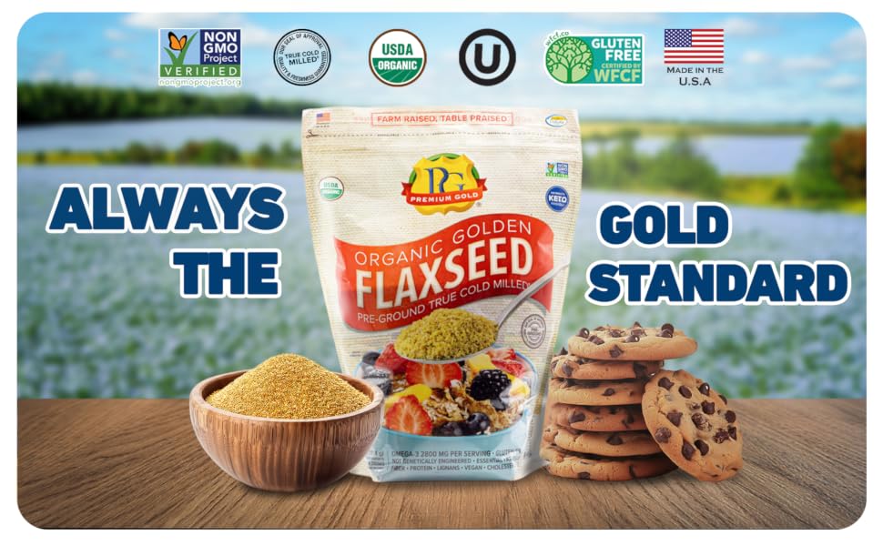 Organic golden flaxseed