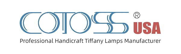 Cotoss tiffany lamp, tiffany table lamp, hanging lamp, floor lamp, stained glass window hangings