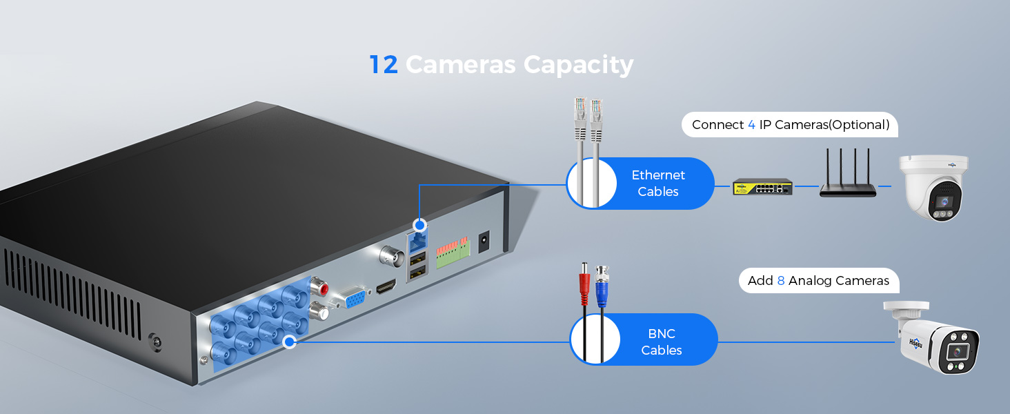 12 Camera Capacity